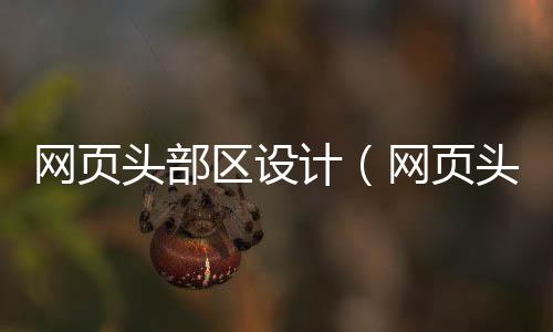 网页头部区设计（网页头部一般包含哪些内容）