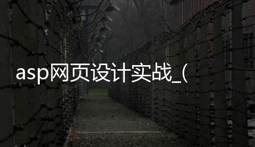 asp网页设计实战_(asp网站设计实验报告)